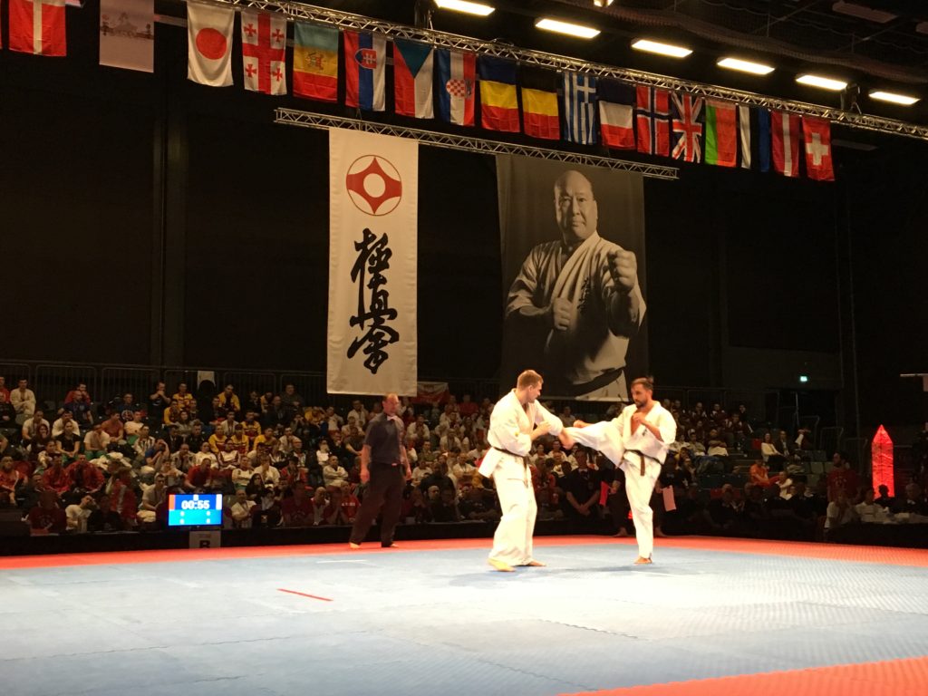 Semifinalen mænd 80-85 kg; Valdemares Gudauskas, Litauen og Marius Ilas, Rumænien. Valdemares blev Europamester