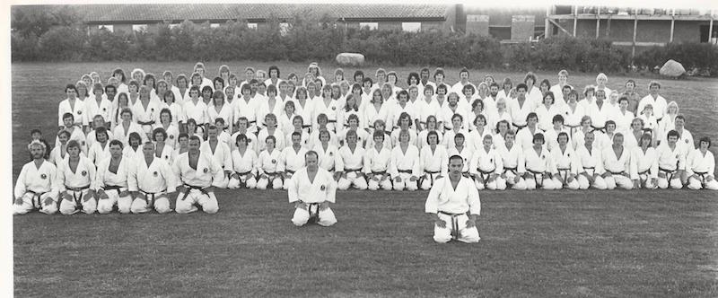 Shotokan karate træningslejren i Elbæk 1976 